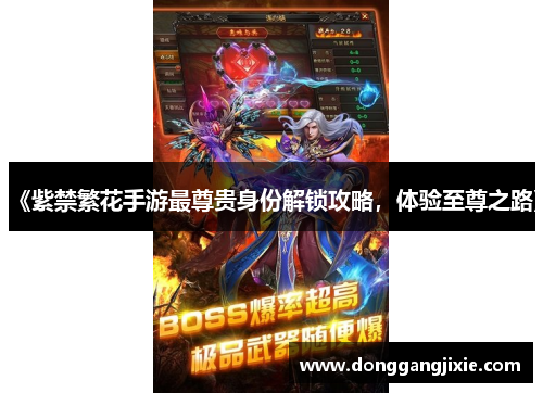 《紫禁繁花手游最尊贵身份解锁攻略，体验至尊之路》